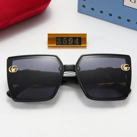 5-color fashion polarized sunglasses with letter temples