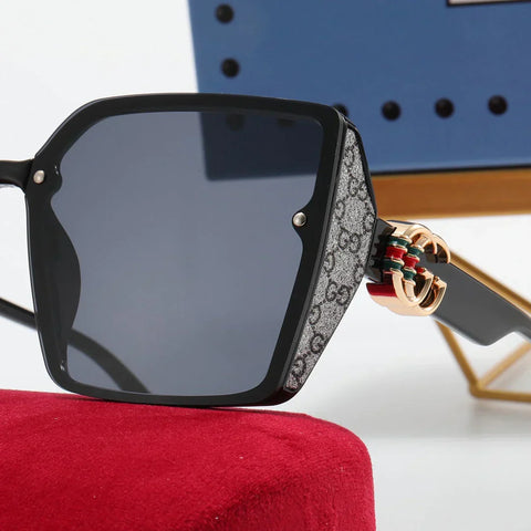 4 color luxury green and red printing polarized sunglasses