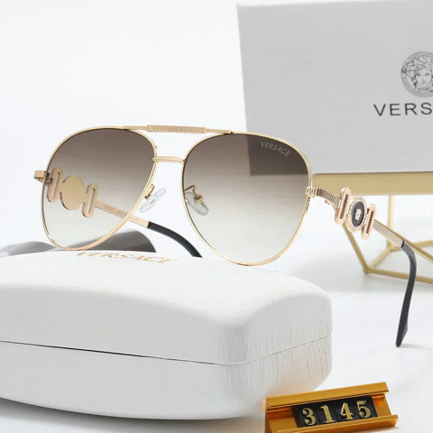 5 Color Fashion Double Layer Frame Elliptical Polarized Sunglasses