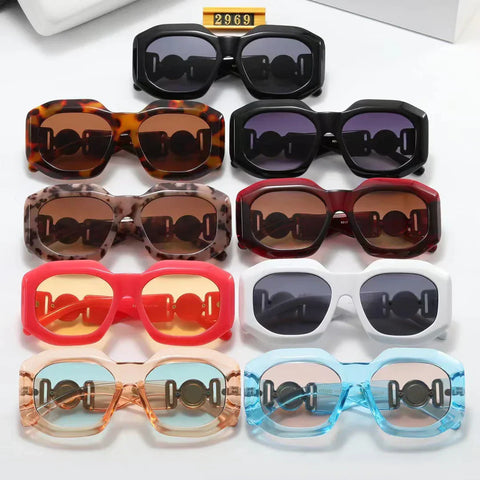9-color fashion lion head polarized sunglasses