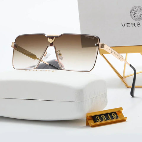 5 color fashion letter label square inner frame polarizing sunglasses