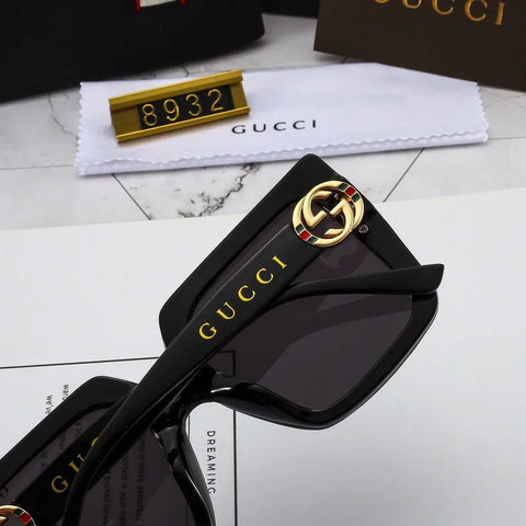 4 Color Letters Full Frame Square Sunglasses