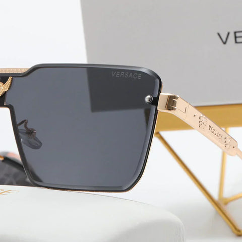 5 color fashion letter label square inner frame polarizing sunglasses