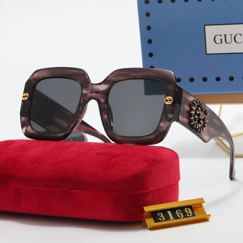 6 color luxury threaded  polarized sunglasses