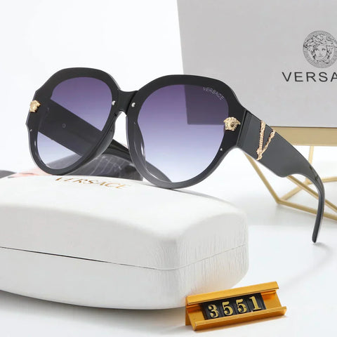 6-color fashion letter temple sunglasses polarized glasses