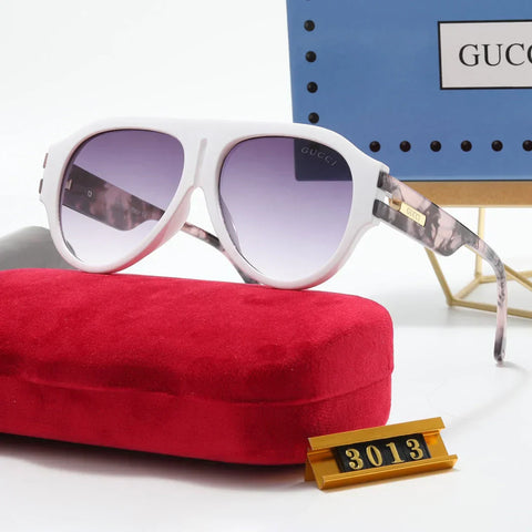 6 colors fashion oval two-tone polarized sunglasses