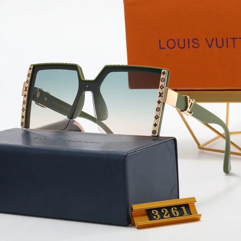 5 colors luxury four-leaf flower half-frame polarized sunglasses