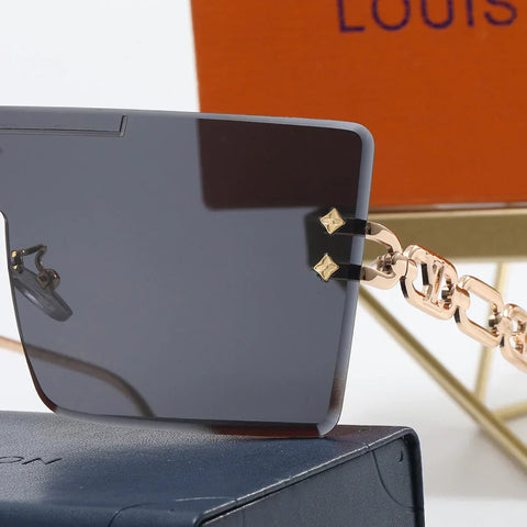 5 color fashion conjoined letters clover lens polarized sunglasses