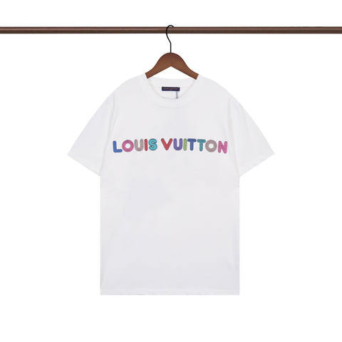 Irregular letter print T-shirt