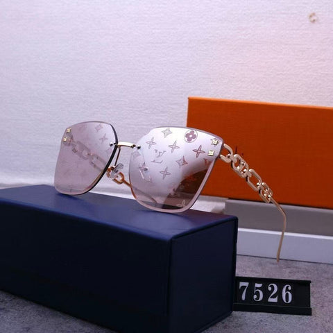 5 color fashion conjoined letters four-leaf clover lens polarized sunglasses