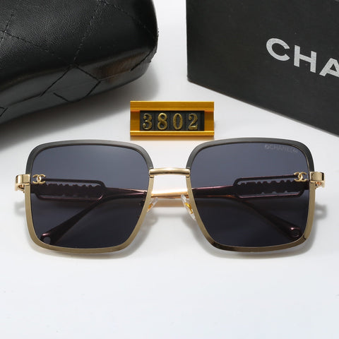 Fashion Woman's Metal Letters Sunglasses